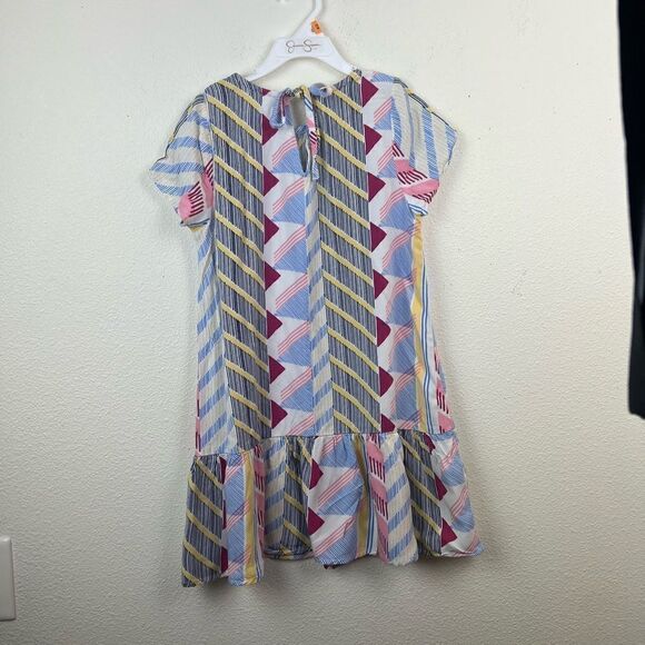 Crazy 8 geometric pattern/stripe dress/tunic M(7-8) - Picture 3 of 6